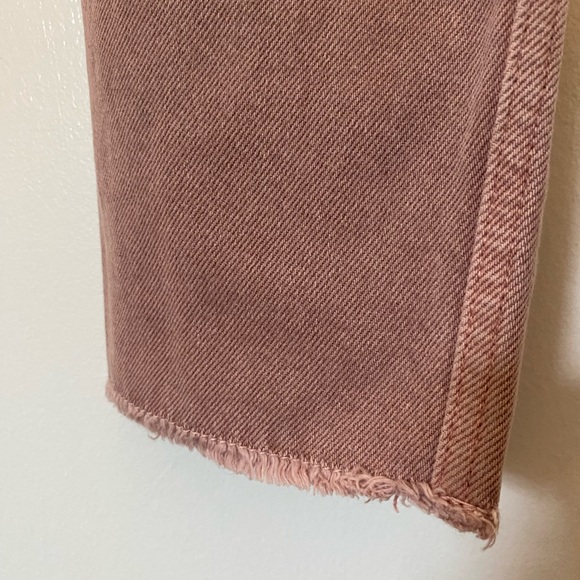 Sandro dusty vintage pink distressed high rise denim - Picture 4 of 8